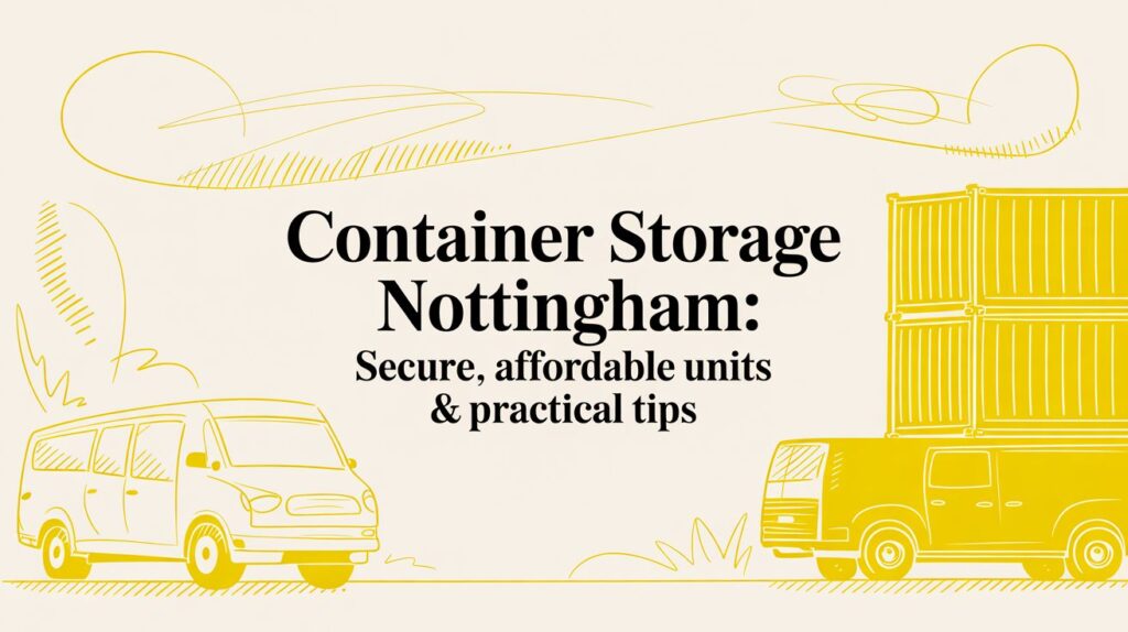 Container Storage Nottingham: secure, affordable units and practical tips