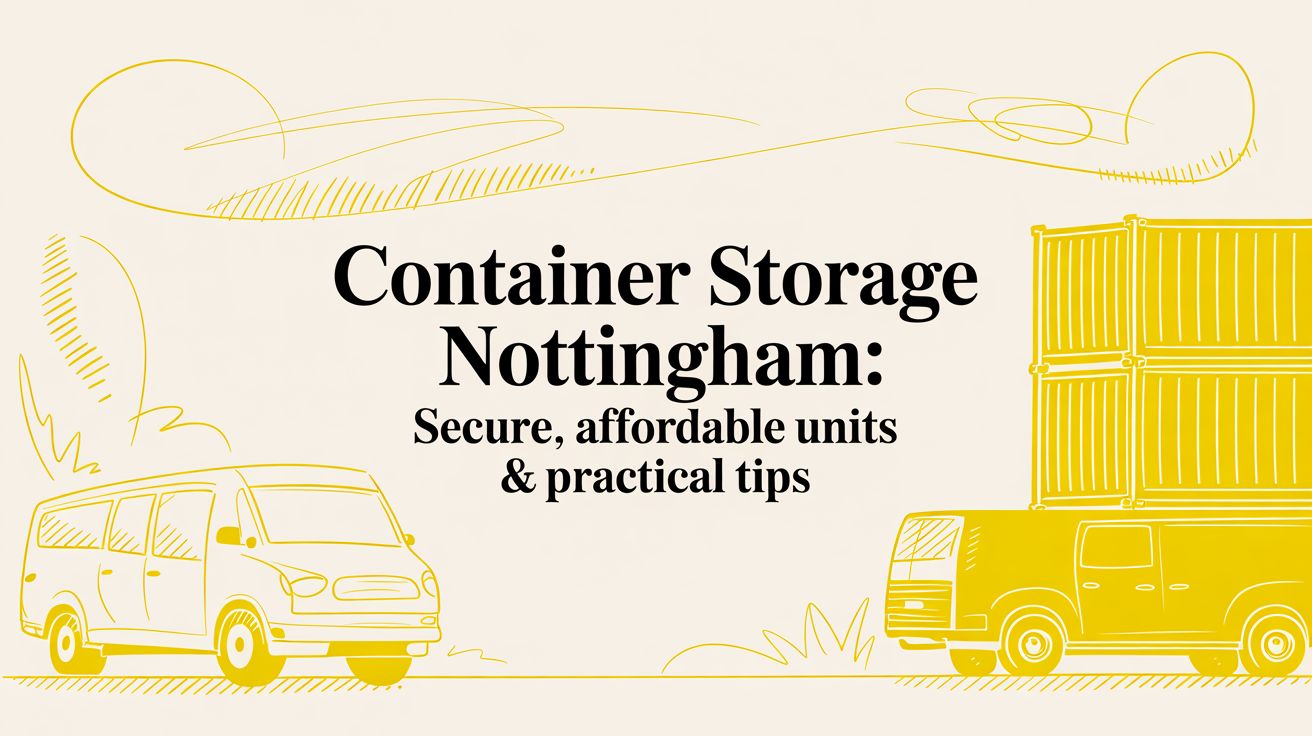Container Storage Nottingham: secure, affordable units and practical tips