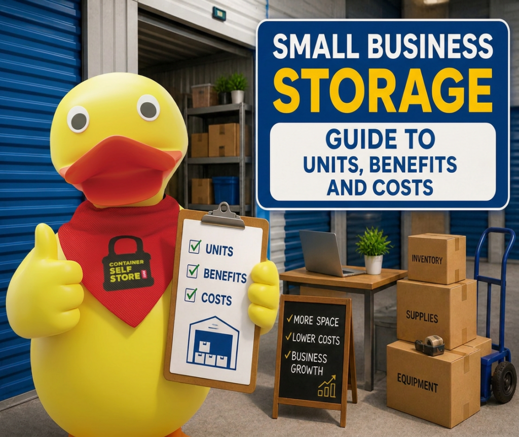 Guide to small business storage units, benefits and costs