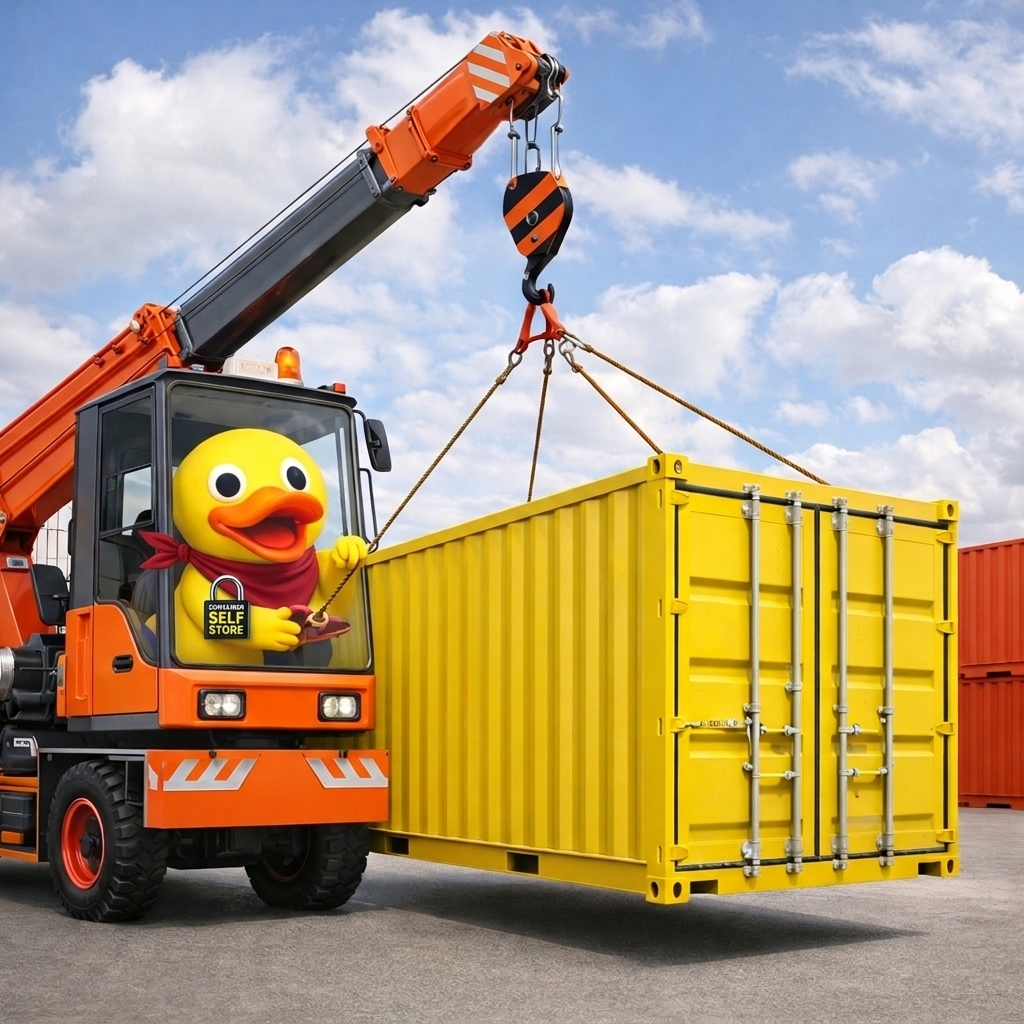 css duck container crane